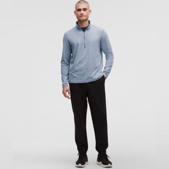 Brand new Lululemon Men’s Soft Jersey Half Zip
Color: Heathered Washed Denim - Picture 2 of 9